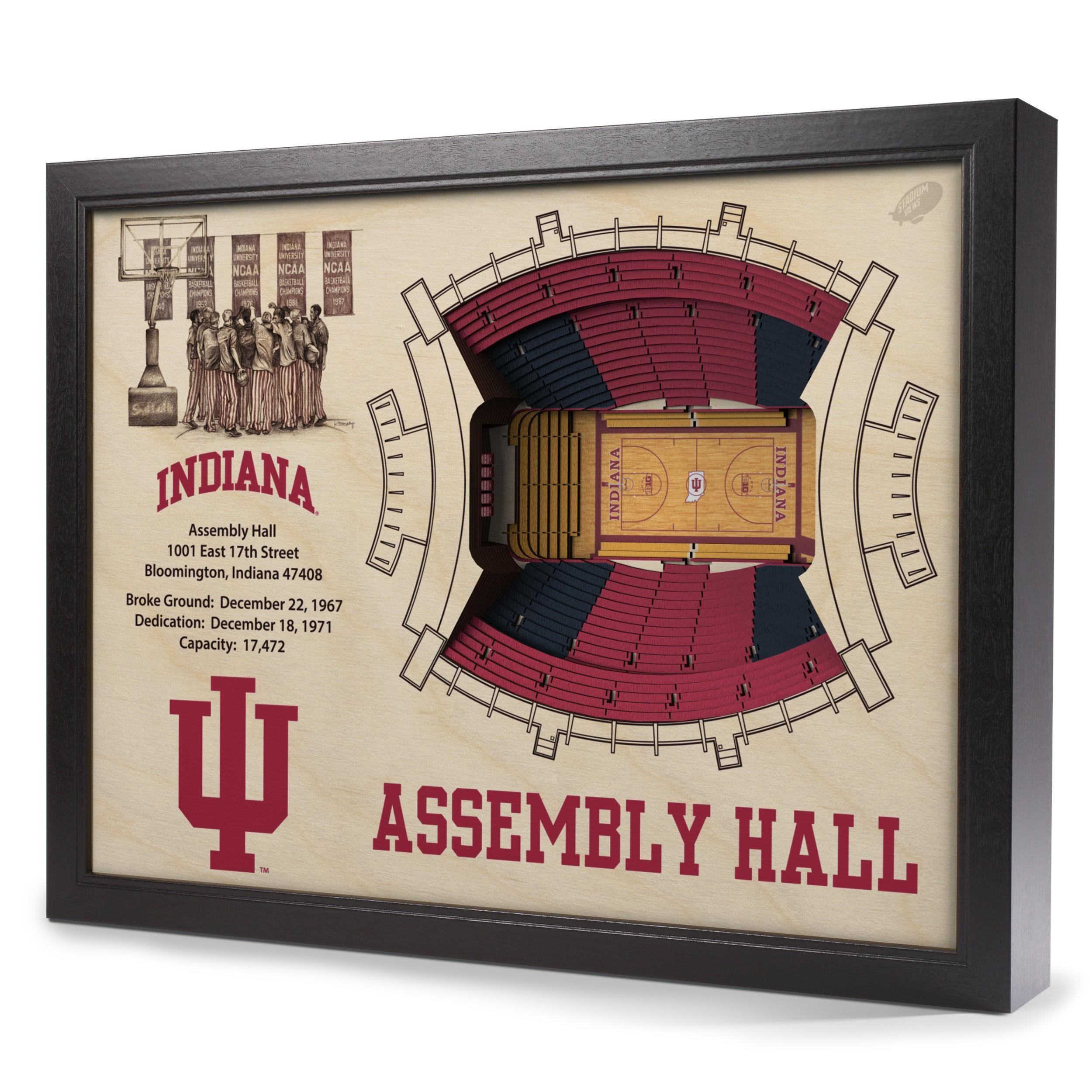 StadiumViews Wall Art INDIANA HOOSIERS STADIUMVIEW 3D WALL ART